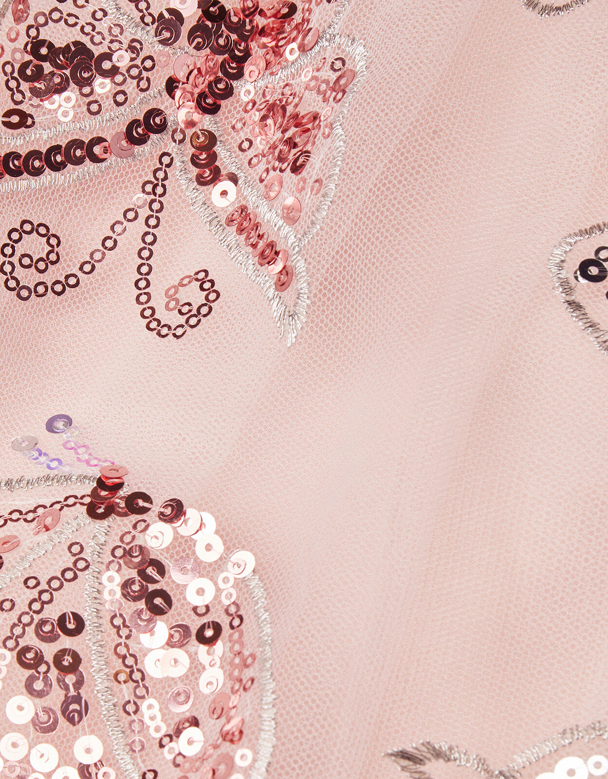 Amelia Butterfly Sequin Dress Pink