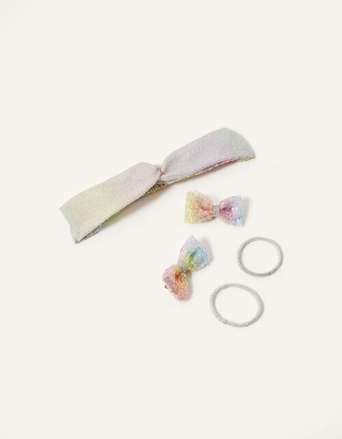 Rainbow Sequin Bando And Hair Clip Set Girls Hair Accessories Monsoon Global