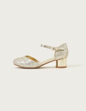 Glitter Two-Part Heels  , Gold (GOLD), large