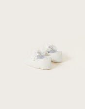 Shimmer Corsage Booties, Ivory (IVORY), large