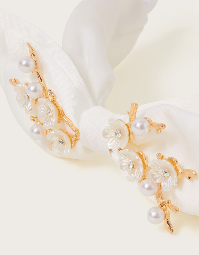 Vintage Inspired Flower Bow Headband , , large