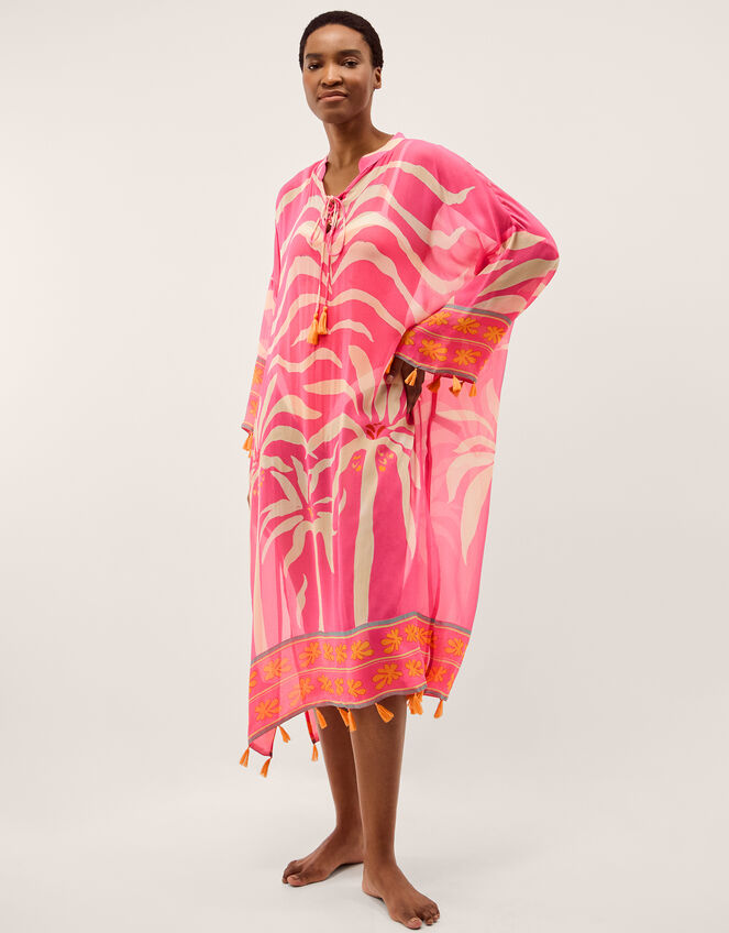 Paloma Palm Print Midi Kaftan, , large