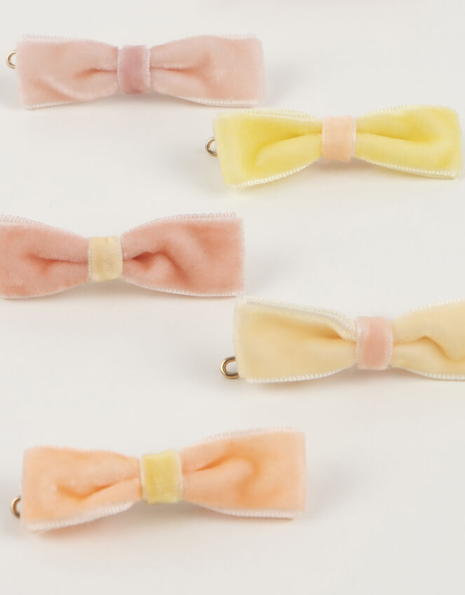 Meri Meri 10-Pack Velvet Bow Hair Clips, , large