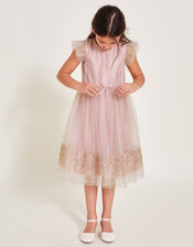 Ayra Sparkle Lace Tulle Dress, Pink (PINK), large