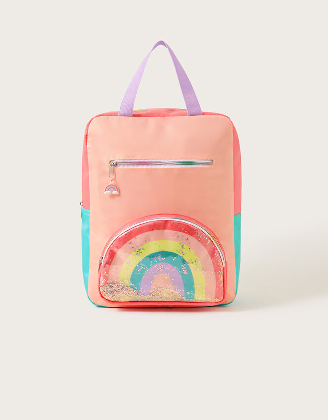 Colourblock Rainbow Backpack, , large