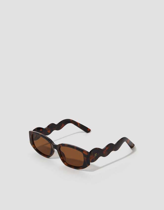 Tort Wave Rectangle Sunglasses, , large