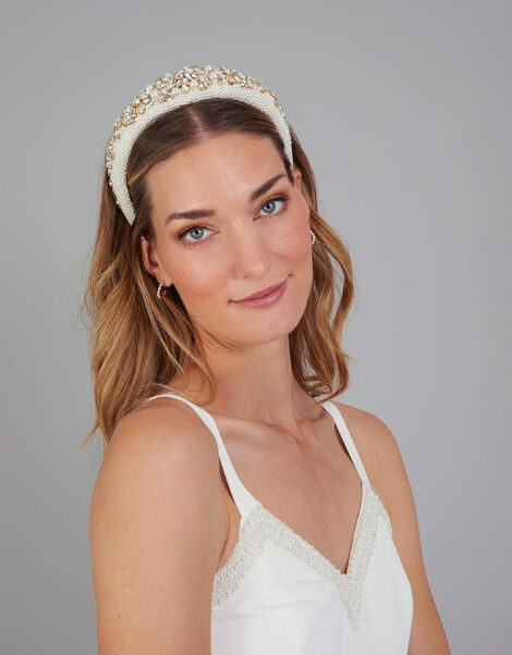 Embellished Bridal Headband, , large