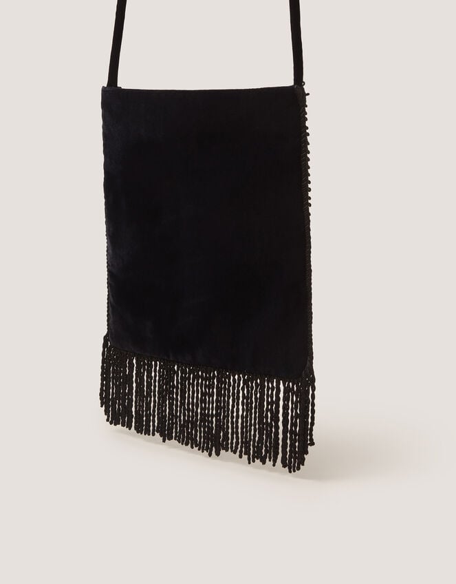 Dori Embroidered Fringe Crossbody Bag, , large