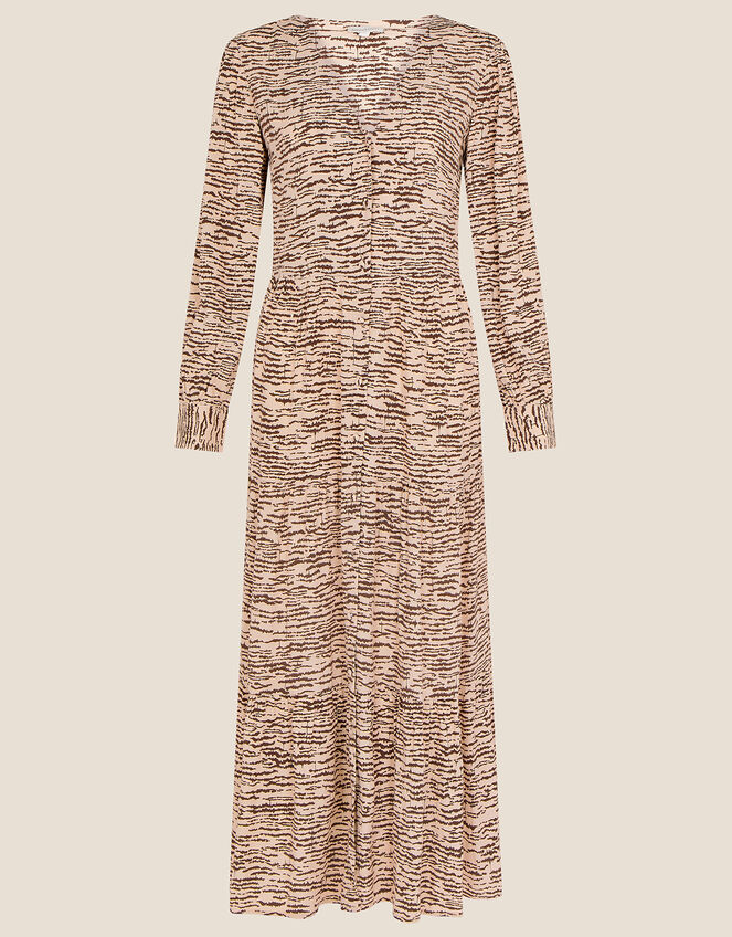 Alina Animal Print Dress with LENZING™ ECOVERO™ , Natural (NATURAL), large