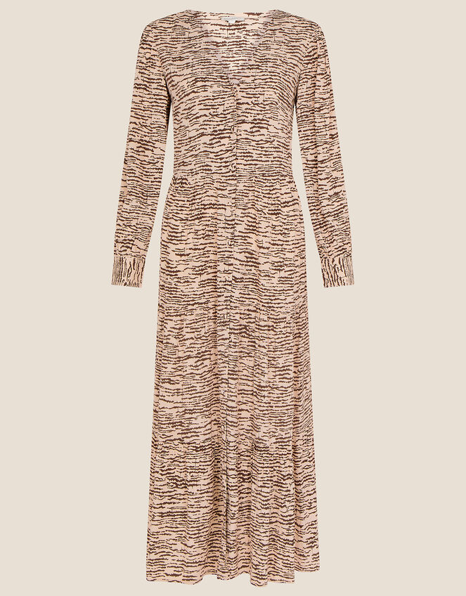 Alina Animal Print Dress with LENZING™ ECOVERO™ , Natural (NATURAL), large