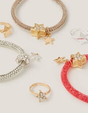 6-Pack Tube Bracelets & Star Rings, , large