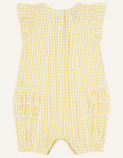 Baby Ruffle Side Romper , Yellow (YELLOW), large