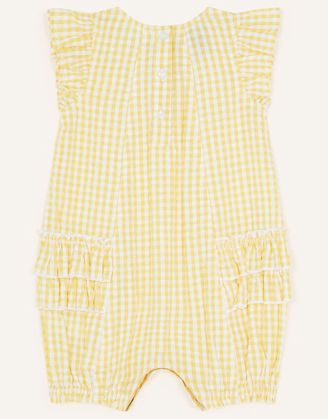 Baby Ruffle Side Romper , Yellow (YELLOW), large