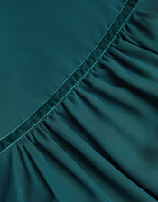 Cara Embroidered Stripe Midi Skirt, Blue (BLUE), large