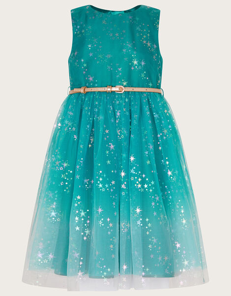 Ombre Star Dress, Teal (TEAL), large