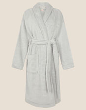 Textured Fluffy Robe, Grey (GREY), large