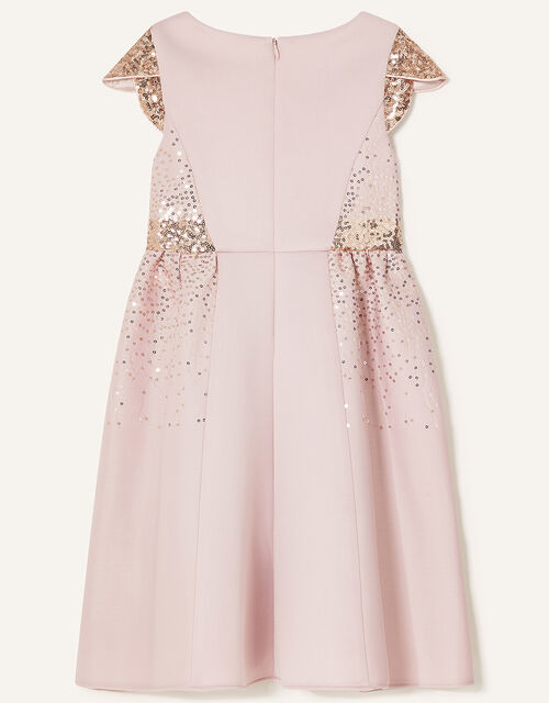 Sequin Scuba Dress Pink Girls Dresses Monsoon Global