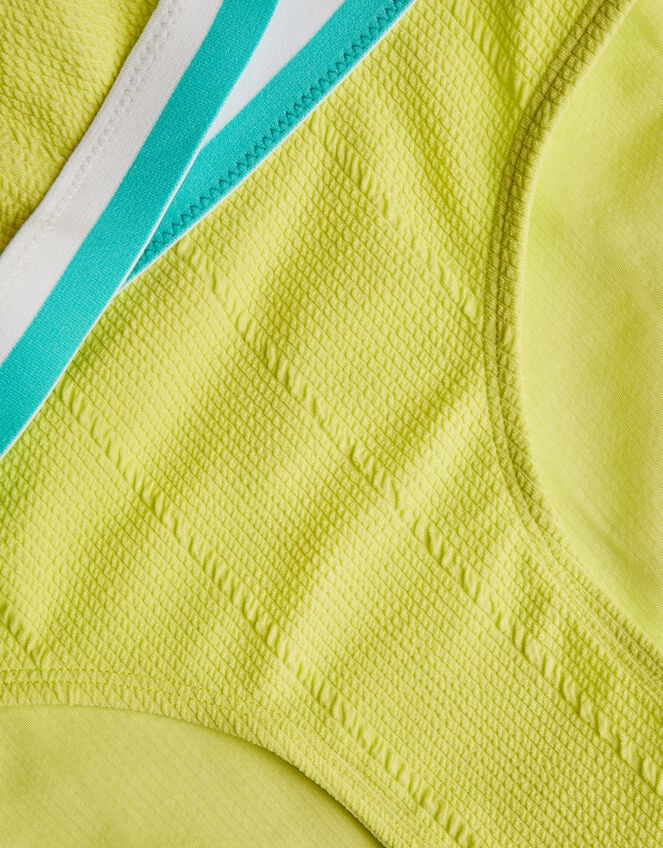 Colour Block Bikini Set, Green (LIME), large