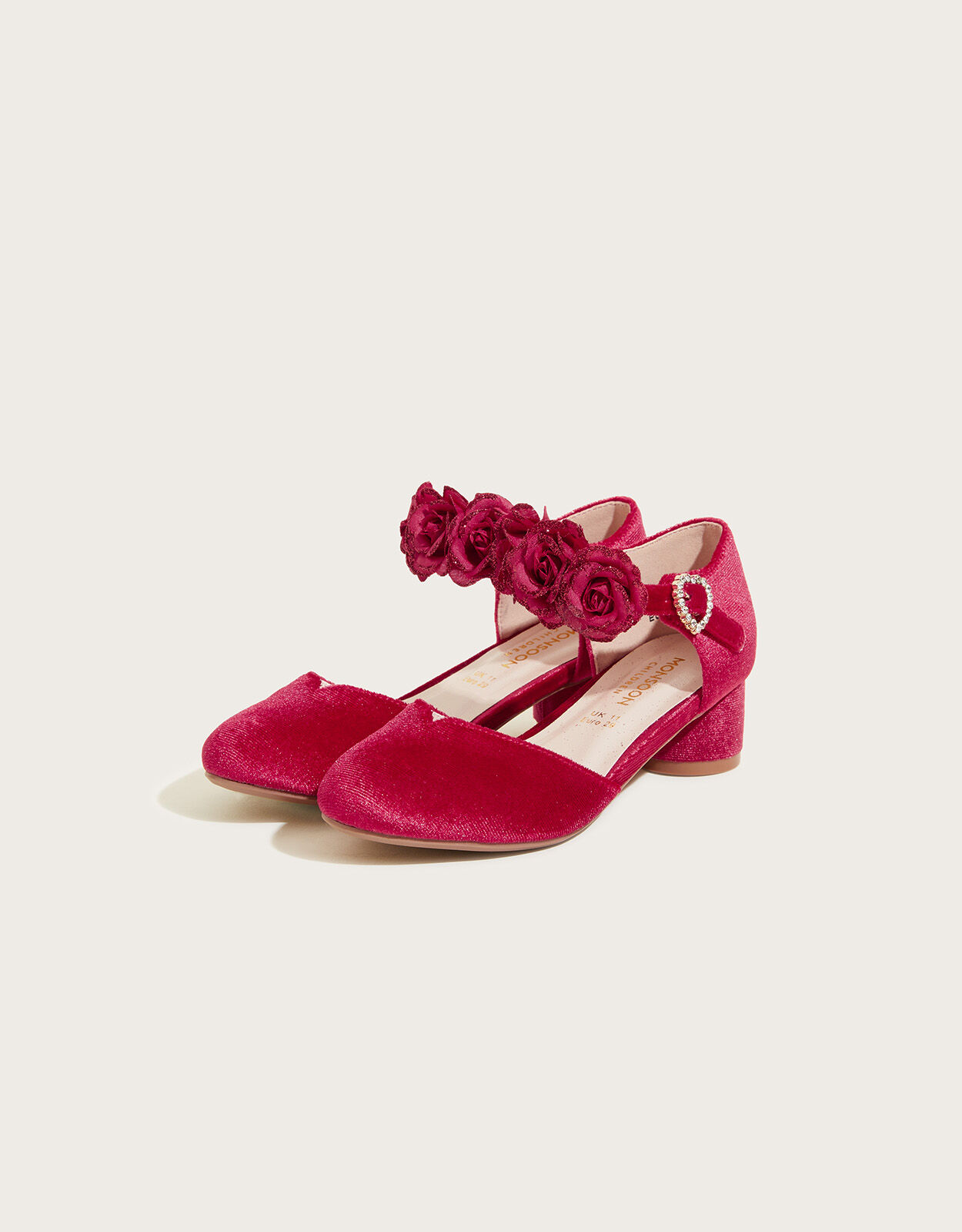 Rose outlet velvet shoes