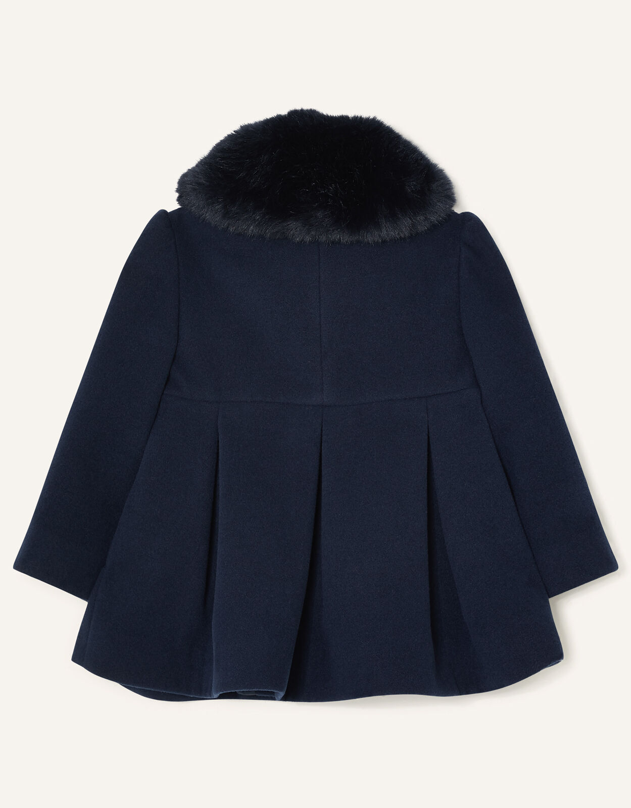 navy blue swing coat