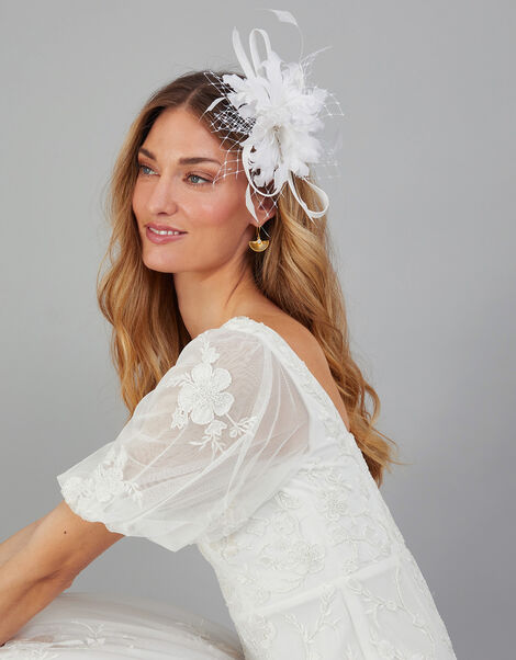 Bridal Floral Hair Clip, , large