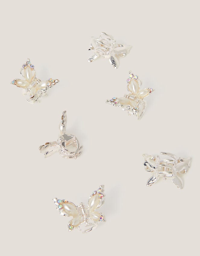 6-Pack Bridesmaid Butterfly Claw Clips, , large