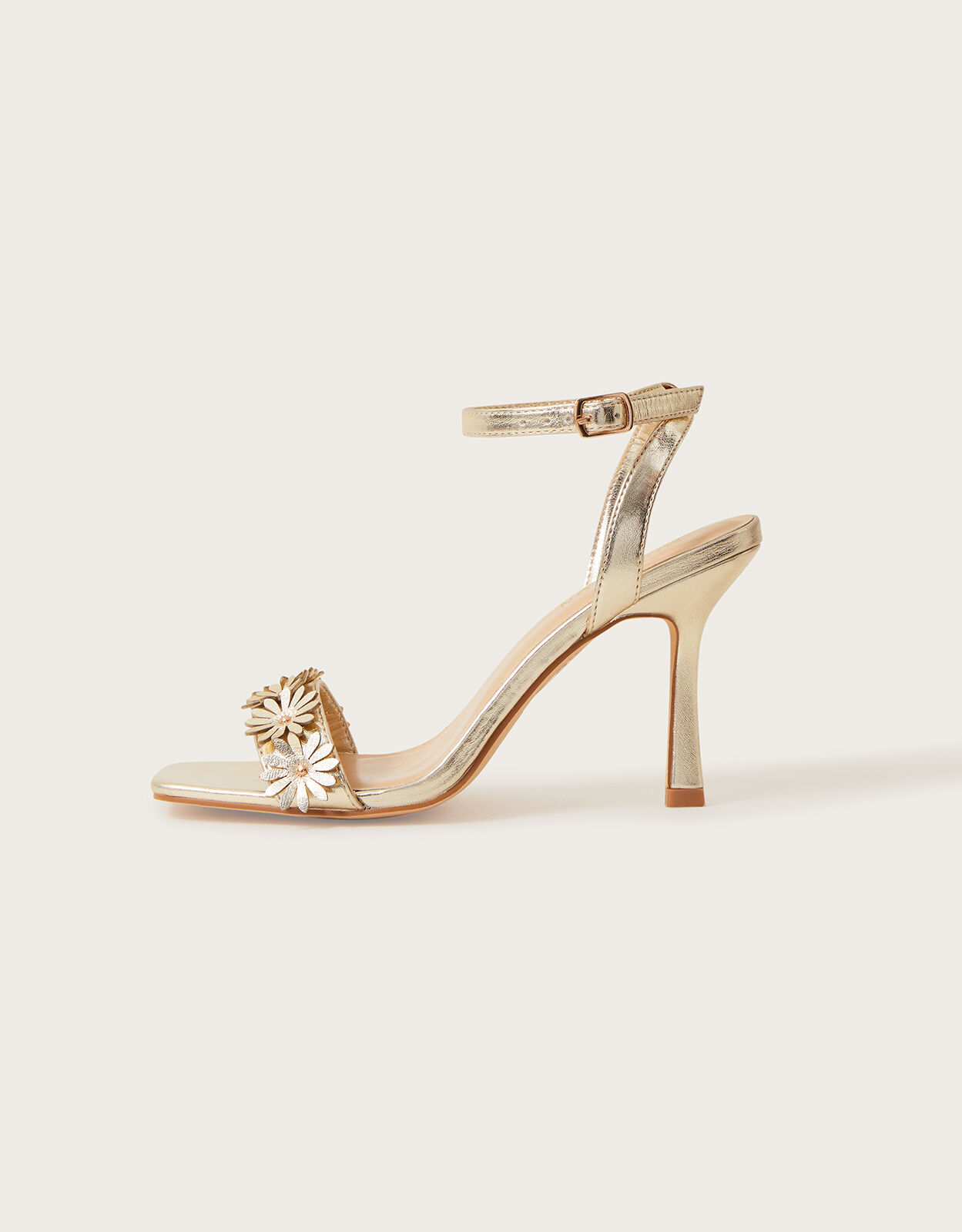 Gold sale flower sandals