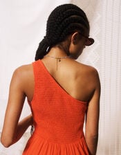 FRNCH Liberatore One Shoulder Maxi Dress, Red (RED), large