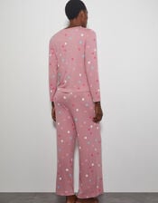 Sabrina Spot Long Pyjamas Set, Pink (BLUSH), large