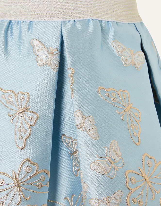 Cascading Butterfly Skirt , Blue (PALE BLUE), large