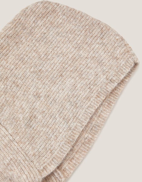 Tula Hooded Scarf, Natural (NEUTRAL), large