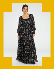 Fabienne Chapot Foile Dress, Black (BLACK), large