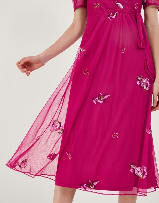 Allie Wrap Dress, Pink (PINK), large