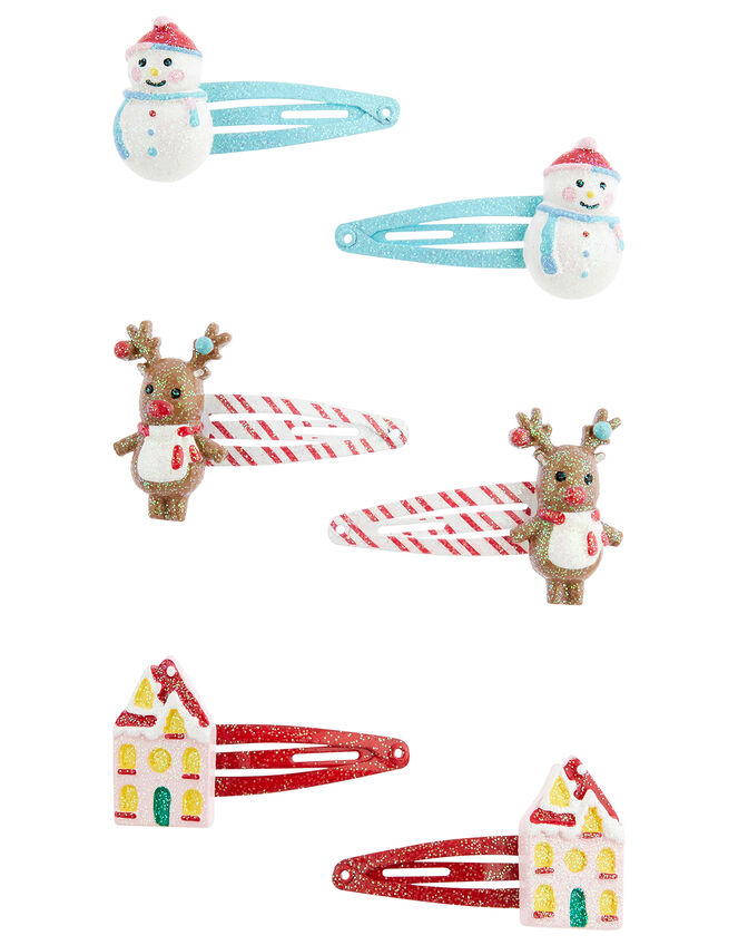 Festive Friends Hair Clip Set, , large