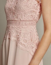 Monica Lace Midi Dress, Pink (SOFT PINK), large