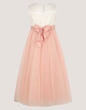 Cynthia Corded Lace Party Dress, Pink (PINK), large