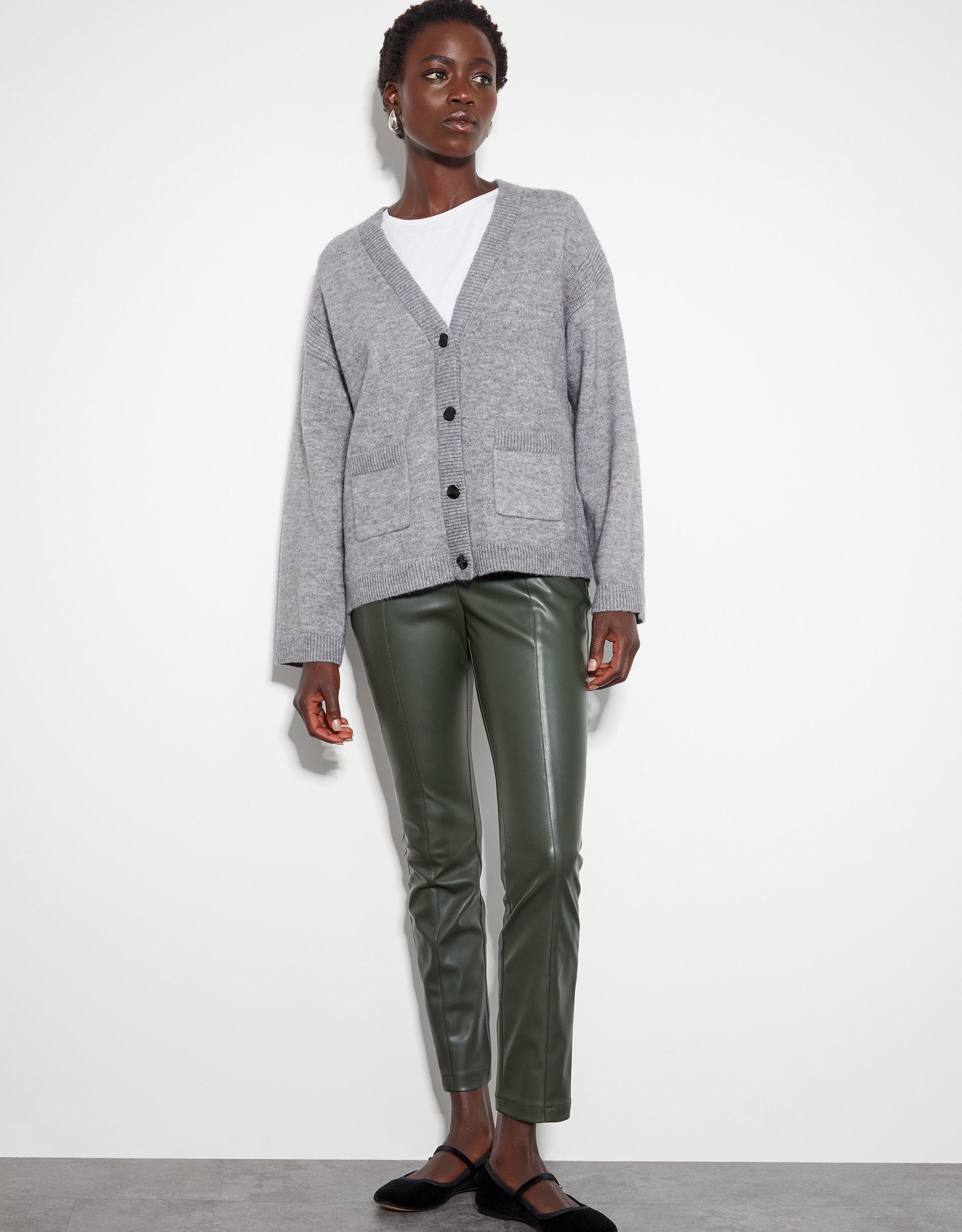 Monsoon grey cardigan shop