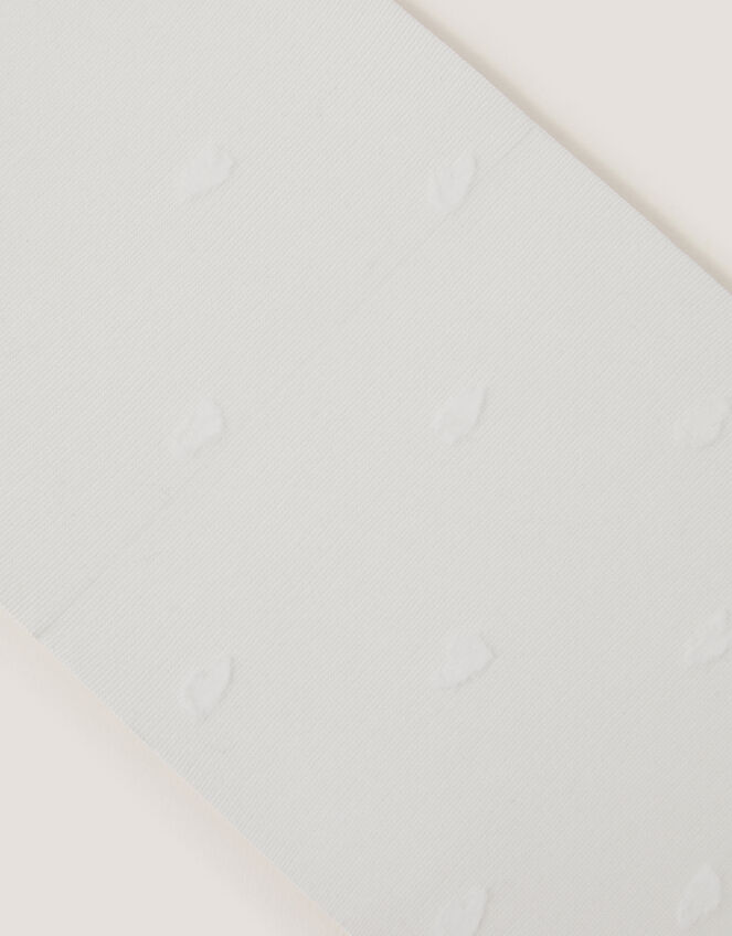 Sheer Heart Tights, White (WHITE), large