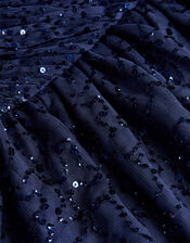 Abigail One Shoulder Prom Dress, Blue (NAVY), large