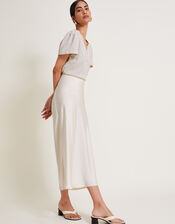 Shay Stripe Lace T-Shirt, Ivory (IVORY), large