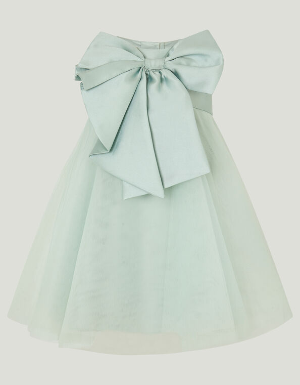 Baby Bonnie Bow Dress, Green (SAGE), large