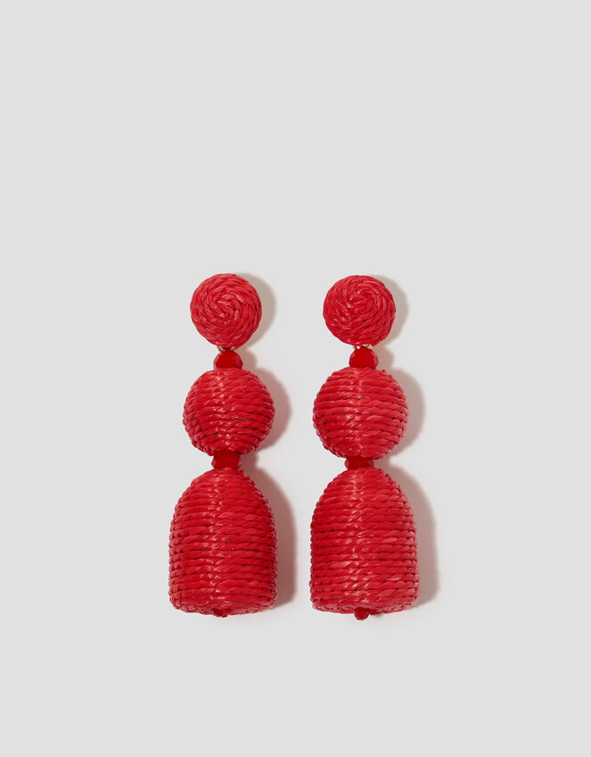 Woven Drop Earrings, , large