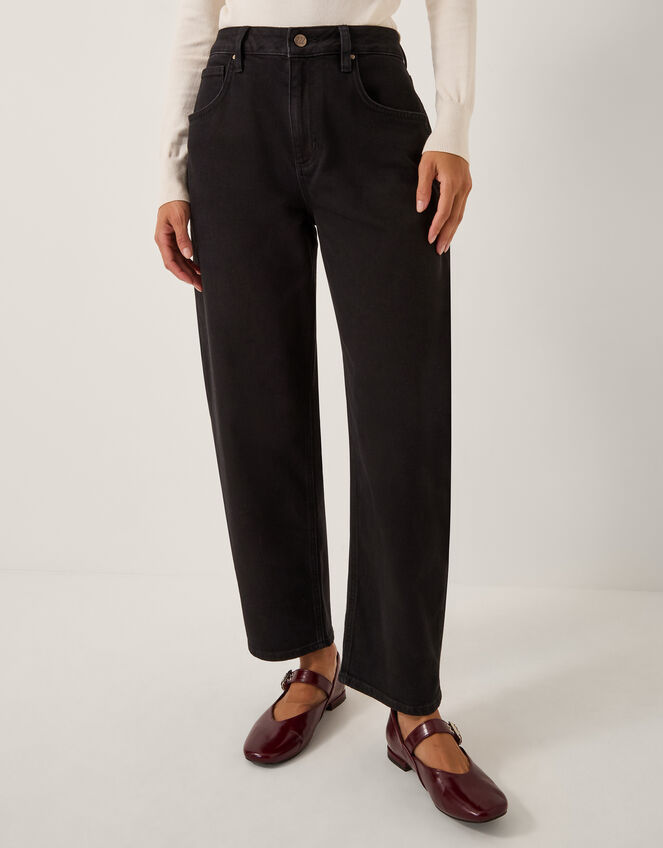 Marissa Barrel Jeans, Black (BLACK), large