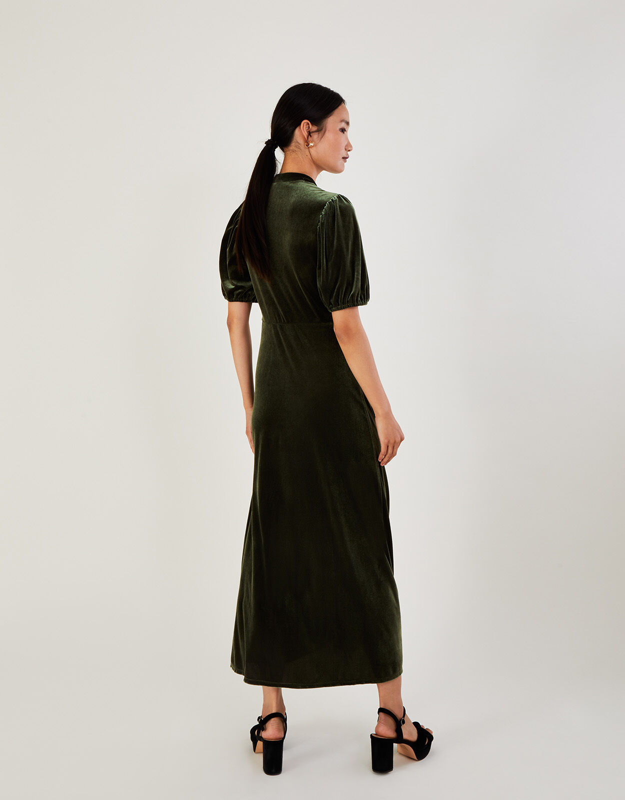 Monsoon green deals velvet dress