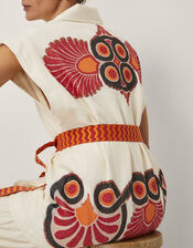 Devotion Twins Laugh Sleeveless Jacquard Jacket, Ivory (IVORY), large