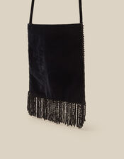 Dori Embroidered Fringe Crossbody Bag, , large