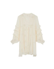 Maison Hotel Embroidered Short Dress, Ivory (IVORY), large