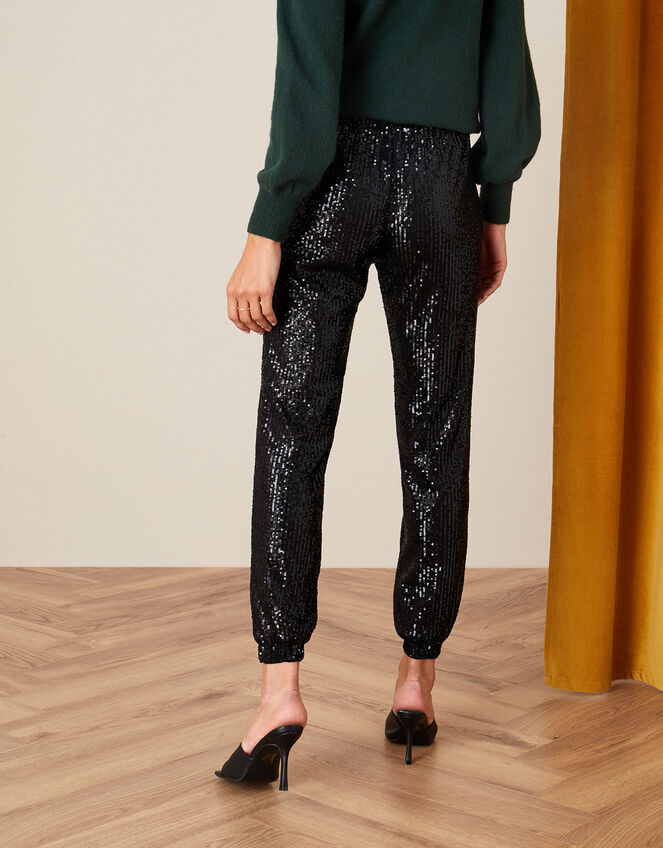 Sonya Sequin Joggers, Black (BLACK), large