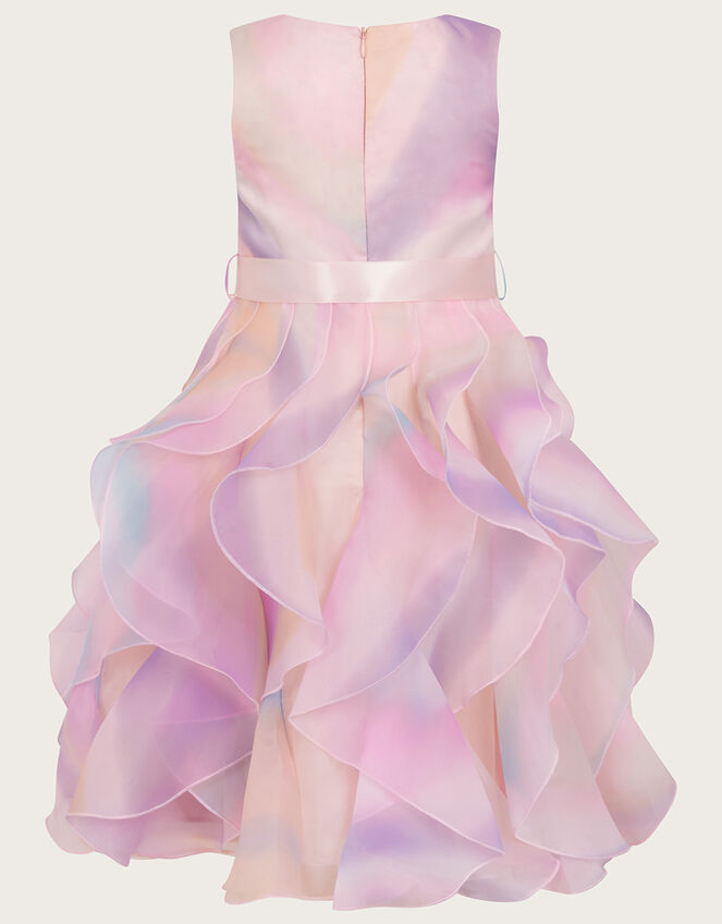Jojo Marble Print Cancan Dress	, Multi (MULTI), large