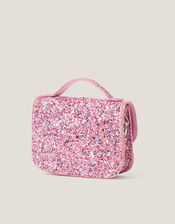 Glitter Satchel Bag & Hair Clips Set, , large
